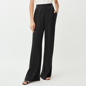 Cuyana Charmeuse Wide Leg Pant Black NWT